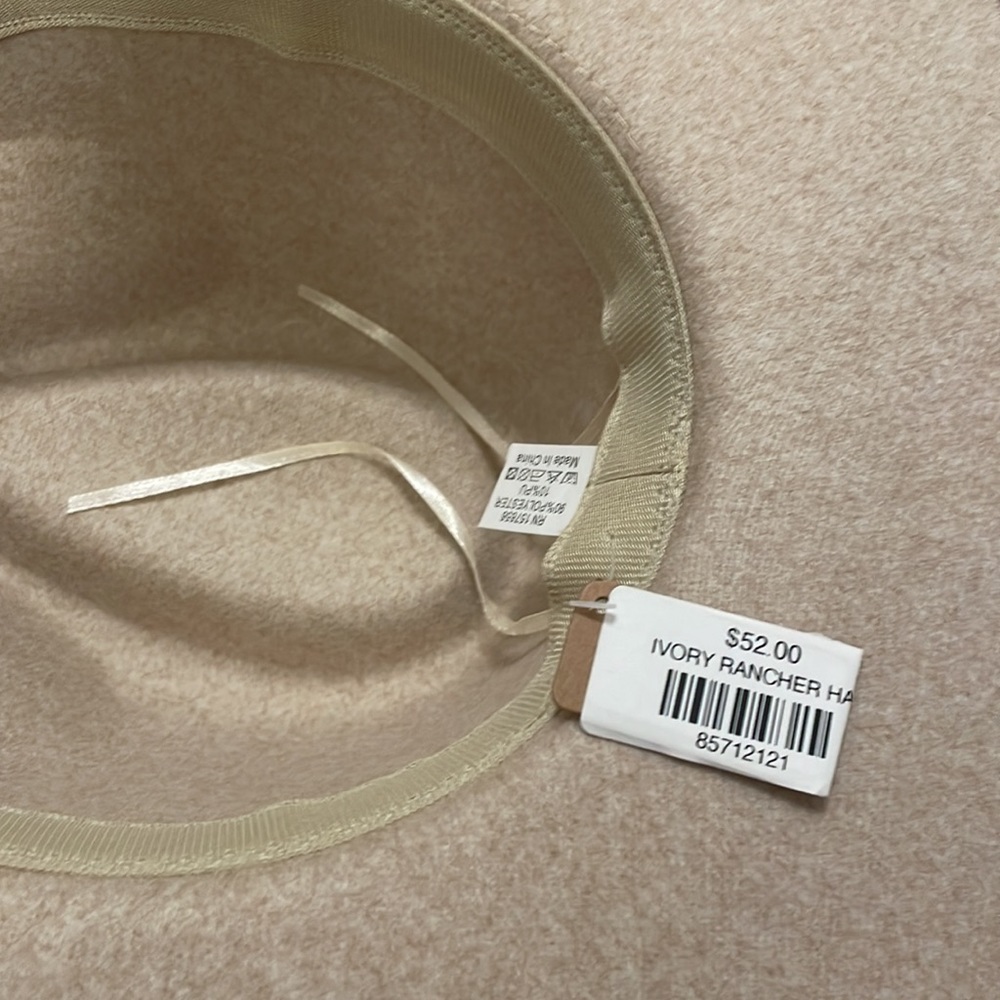 Beige Rancher Hat - Adjustable! (NWT) - Picture 2 of 3